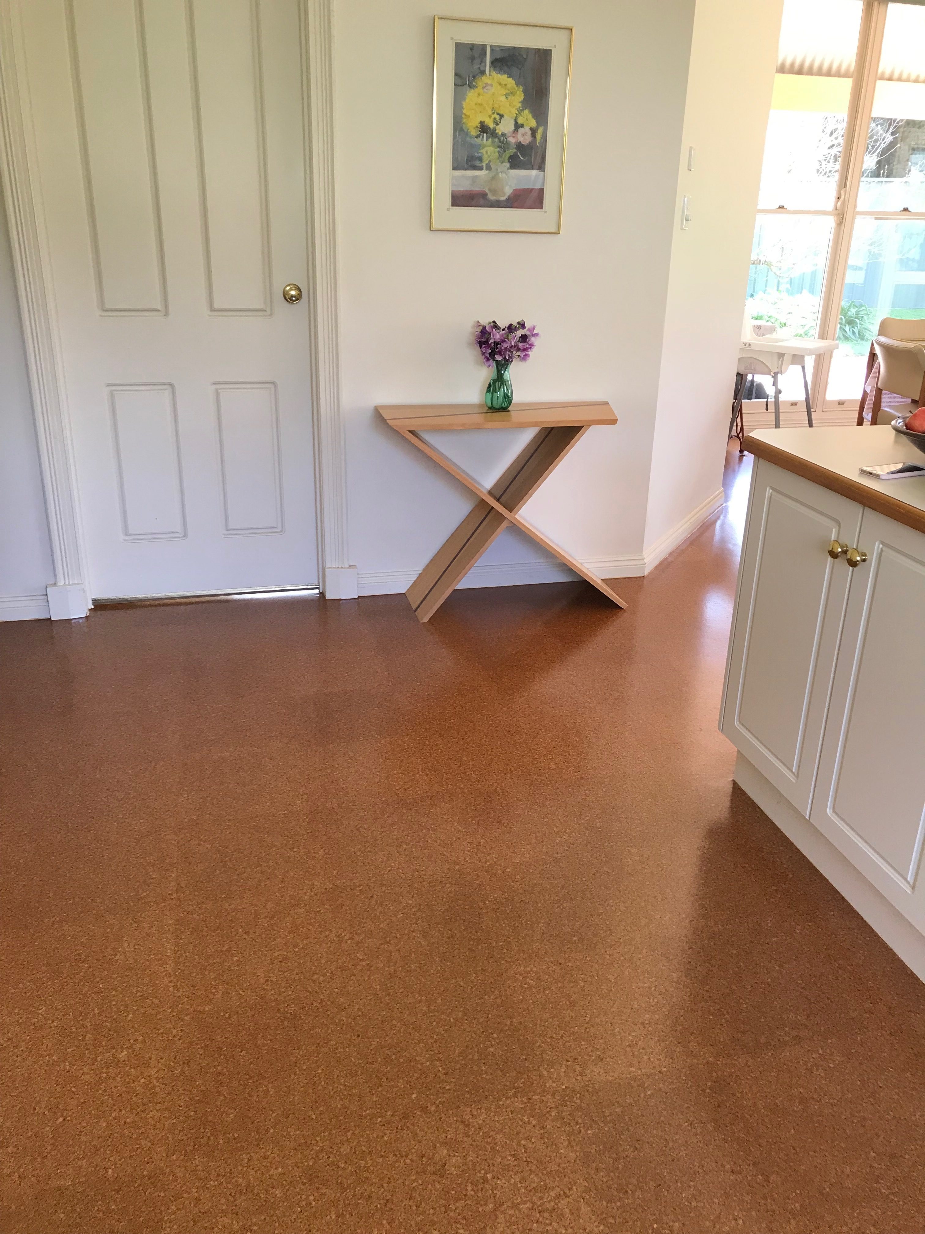 Traditional Cork Tiled Floor